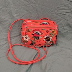 Vera Bradley Iconic Little CB in Coral Floral